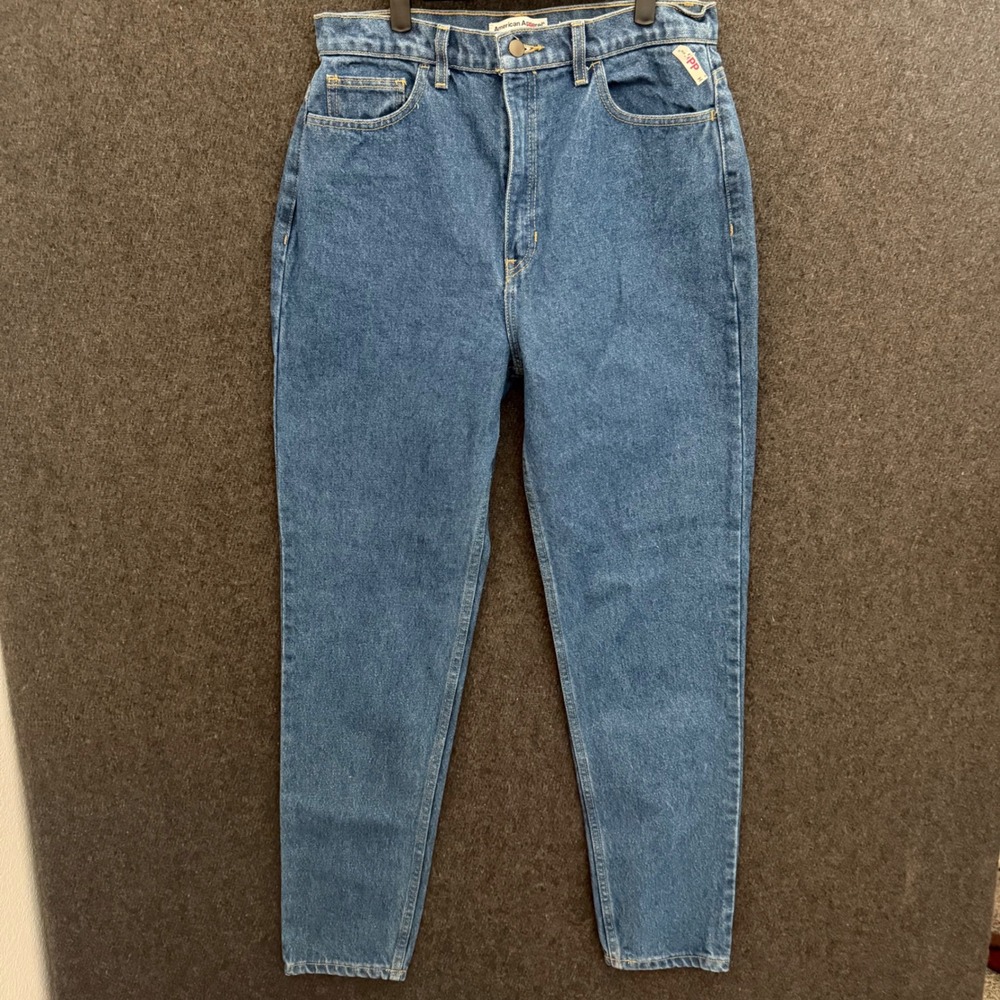 Women's 31 High Waist Jean Blue Denim Mom Tapered 90s Y2k Western New